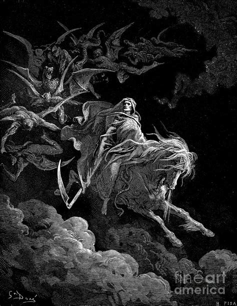 Revelation Vision Of Death By Gustave Dore Drawing By Gustave Dore