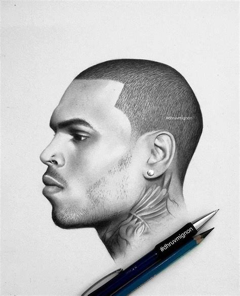 Pin By Arizona On Portret Tekenen Chris Brown Drawing Chris Brown Art Portrait Drawing