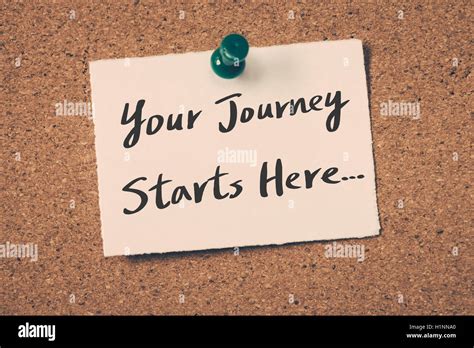 Your Journey Starts Here Stock Photo Alamy