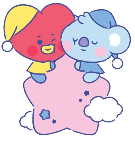 Bt21 Tata Koya Baby Sleepy Sweetdream Sticker By Bt21 Lover