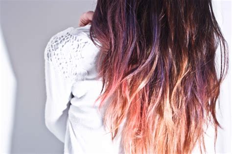 30 temporary dip dye for brunettes fashionblog