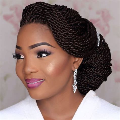First, section off a chunk of hair at the front of your head, braid and secure with a small elastic. 15 Best Collection of African Wedding Braids Hairstyles