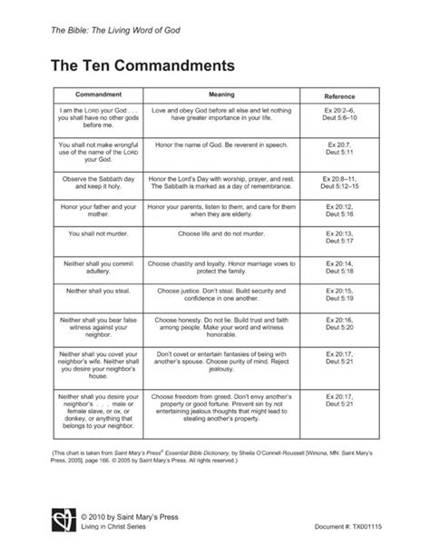 Catholic Ten Commandments Printable Printable Word Searches