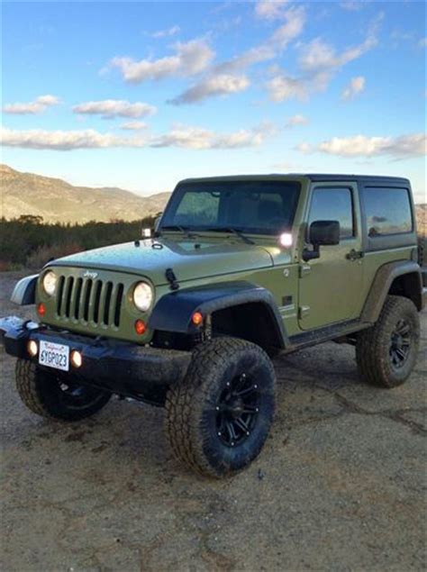 Sell used 2013 Jeep Wrangler Sport 2-Door Commando Green Auto with TONS