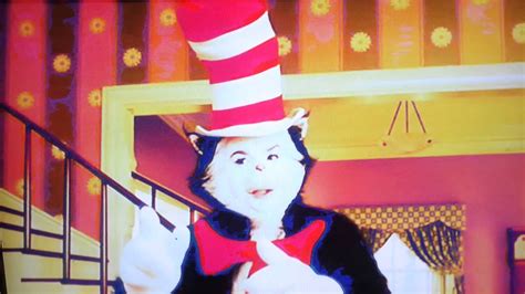 Seuss, in which a child named sally and her little brother are visited by an anthropomorphic cat wearing a red and white striped hat and a red bow tie. Cat in the hat Thing 1 and Thing 2 - YouTube