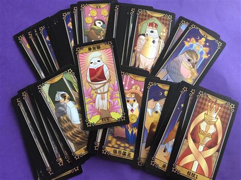 Anime Student Tarot Cards Deck 78 Cards Set Great For Art Etsy