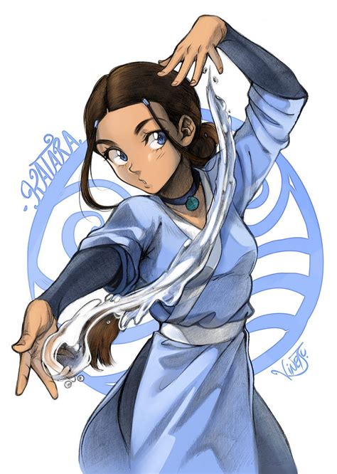 Katara By Vinetsu On Deviantart Avatar Aang Heróis Marvel