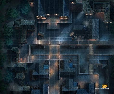 Overcast City Part 03 23x19 Battlemaps Tabletop Rpg Maps