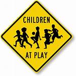 Play Sign Signs Children Playing Slow Ball