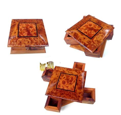 Fast Shipping Set Of 2 Wooden Puzzle Box Wood Magic Secret Etsy