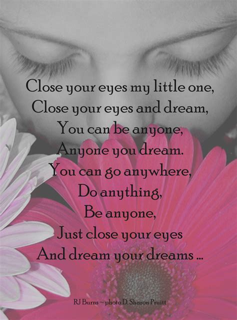 Dream Your Dreams Inspirational Poem For Childrendreamers The Last