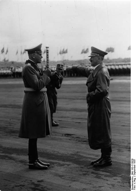 Photo Field Marshal Blomberg Offering The German Army For Hitlers