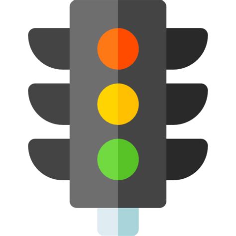 Traffic Lights Basic Rounded Flat Icon