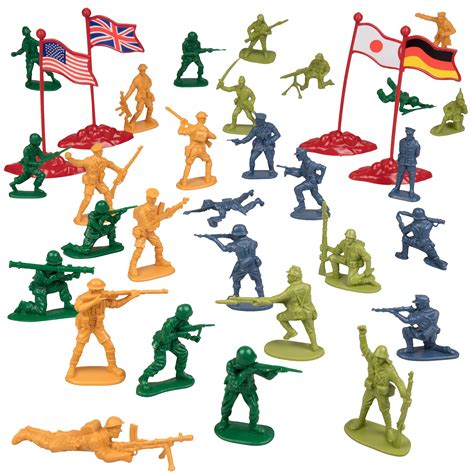 Army Men Action Figures Soldiers Of Wwii Big Bucket Of Army Soldiers