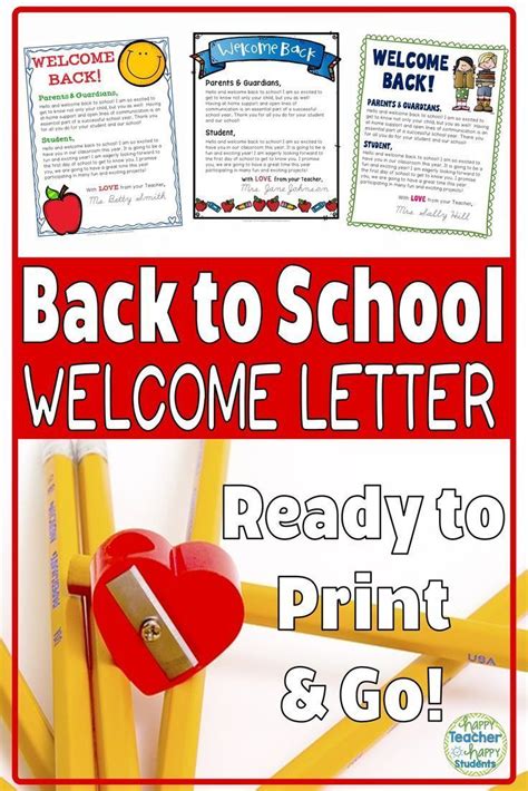 Editable Welcome Back To School Letter For Parents And Students 3