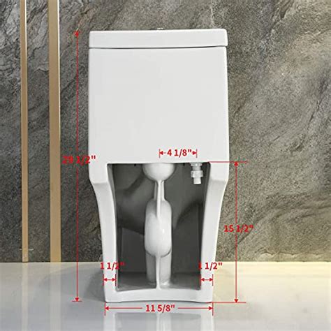Horow Hwmt 8737 Dual Flush Elongated Standard One Piece Toilet With