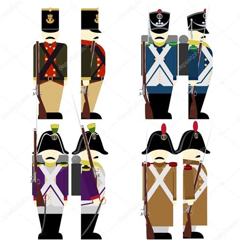 Military Uniforms Army France In 1812 Stock Vector By ©guarding 98059272