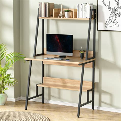 Computer Desk With Hutch And Bookshelf 31 Inches Home Office Desk With
