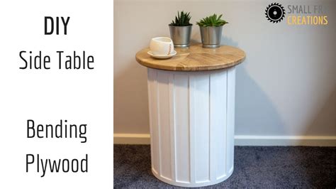 Diy Side Table With Bending Plywood Youtube