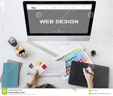 Web Design Media Page Concept Stock Photo Image Of Internet Creative