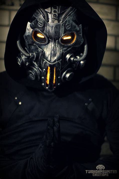 The Apparitionist Light Up Cyberpunk Mask By Twohornsunited On