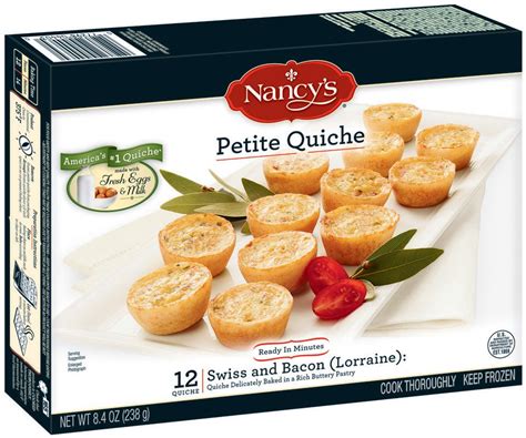 Nancys Swiss And Bacon Petite Quiche Shop Entrees And Sides At H E B