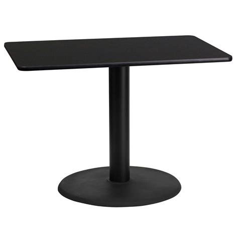 Flash Furniture 24 In X 42 In Rectangular Black Laminate Table Top