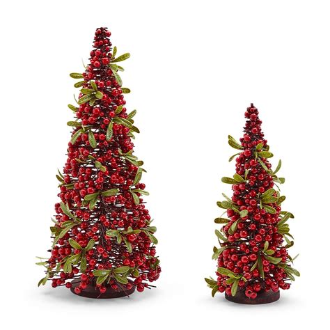 S Red Berry Christmas Trees Incl Sizes