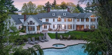 53 Million Colonial Mansion In Dover Ma Homes Of The Rich