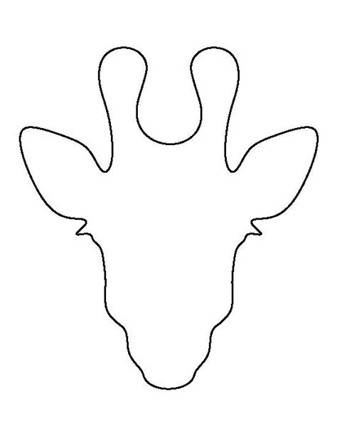 Stag Head Pattern Use The Printable Outline For Crafts Creating