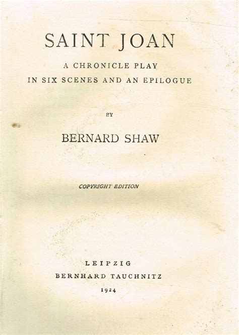 Saint Joan George Bernard Shaw 9780606143080 Books