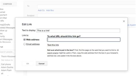 How To Rename A Hyperlink In Gmail