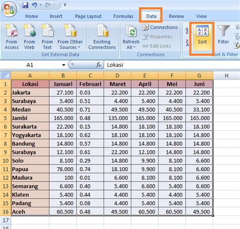 Membuat List Data Unik di Excel Berdasarkan Tabel