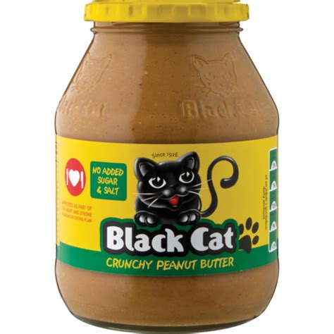 Black Cat No Salt Crunchy Peanut Butter 800g Peanut And Nut Butters
