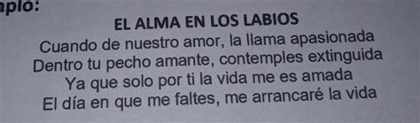 Escribe Lo Que Entendí Sobre El Poema El Alma En Los Labios Brainlylat