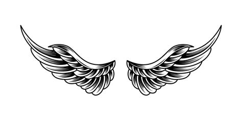 Free Vector Vintage Angel Wings Tattoo 36230477 Vector Art At Vecteezy