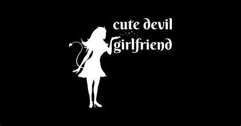 Cute Devil Girlfriend Cute Devil Girlfriend Sticker Teepublic