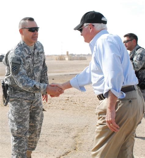 Secretary Of Defense Visits Vanguard Soldiers On First Day Of New Dawn