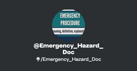 Emergency Hazard Doc Linktree