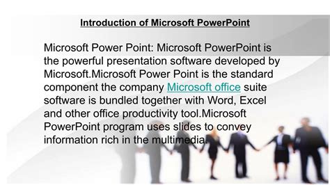 Ppt Introduction Of Microsoft Powerpoint Powerpoint Presentation