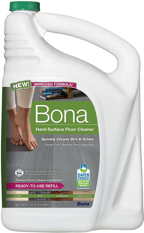 Bona Hard Surface Floor Cleaner Refill For Stone Tile Laminate And