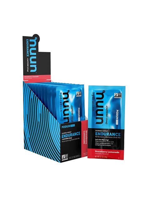 Nuun Endurance Caffeine Hydration Drink Mix Box Of 12 Packets