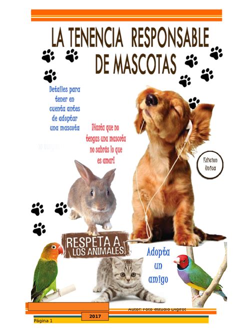 Doc La Tenencia Responsable De Mascotas Foto Estudio Diot