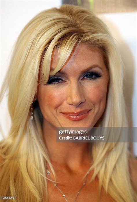 us actress and former playmate brande roderick poses on the red news photo getty images