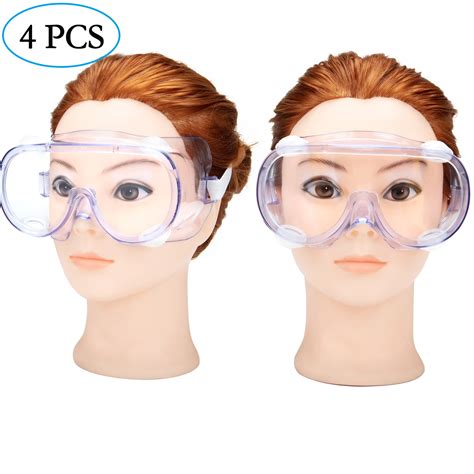 4 Pcs Anti Fog Dust Glasses Safety Gogglesdust Proof Glasses Anti Splash Saliva Eye Protectio