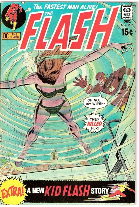 The Flash 202 Comic Book 1970 Dc Nm 92 Etsy Flash Comic Book Silver Age Comic Books Comics