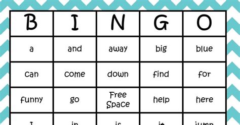 Sight Word Bingo Freebies Oodles Of Teaching Fun