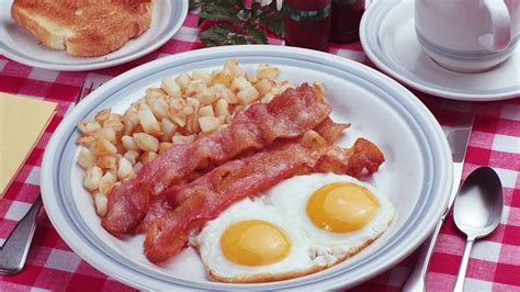 Breakfast Bacon Eggs Food Bread Wallpapers Hd
