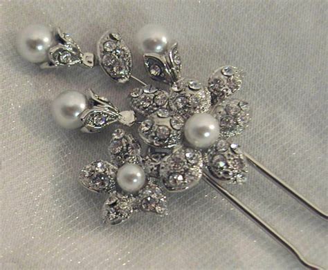Swarovski Crystal Rhinestone Bridal Hair Pins