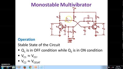 Monostable Multivibrator Youtube